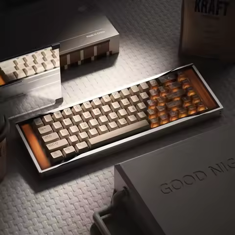 KeyTok Good Night Cocoa Keycap Dye Subbed Keycap and UV Set PBT PC for keyboard 87 tkl 104 ansi Made