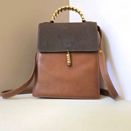 絕版古董包 Loewe中古蛇骨凱莉包 單肩包 皮革包 斜背復古二手