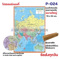 Educational Poster Continent MAP ASIA OF