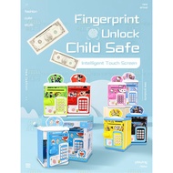 ATM Machine with Fingerprint Password Music Coin Bank Cartoon/Mesin Tabung Simpanan Syiling Kartun M