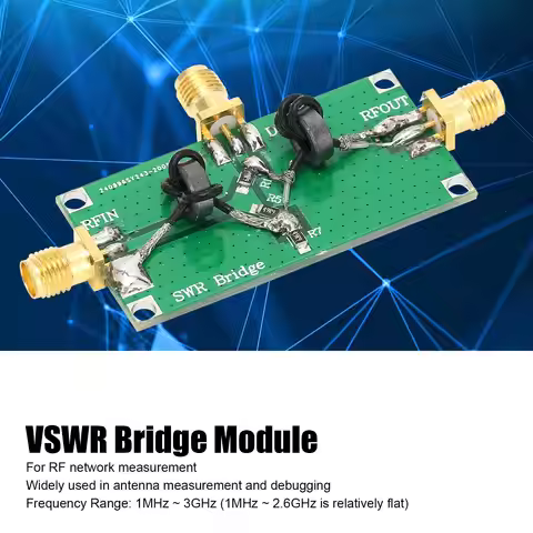 10‑3000MHz VSWR Bridge 10‑3000MHz VSWR Bridge Module VSWR Detector Antenna Analyzer Reflective Bridg