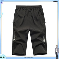 3 Quarter Pants Men Short Pants Cropped 3/4 Pants C asual Shorts M-4XL