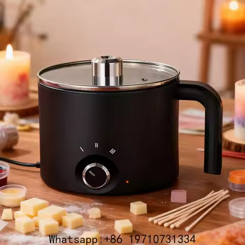 1.5L Wax Melting Pot Candle Wax Melting Device 3 Level Temperature Adjustment Electric Non-stick Can