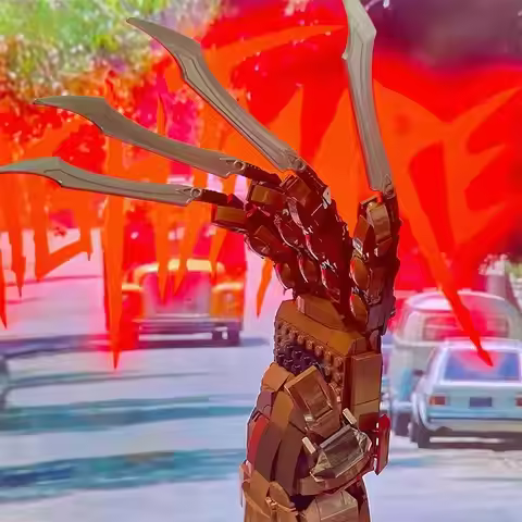 478pcs MOC Freddy Kruger's bladed glove A Nightmare on Elm Street Building Blocks Christmas Gift Ins