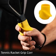 NONEDYODYE9I Tennis Racket Grip Corr, Anti-Slip Silicone Peak Rackets Grip Correction Device, 3 Colo