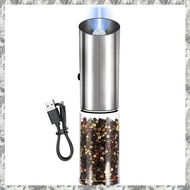 [I O J E] Pepper Mill Electric Salt Pepper Grinder USB Rechargeable One-Handed Operation Adjustable 