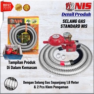 Nis Paket Selang Gas + Regulator Gas Robot