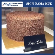 Acrylic CAKE Name SIGN CUSTOM CAKE LABEL