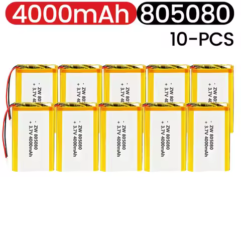 3.7V 4000mAh 14.8Wh 805080 Li-Polymer Battery JST PH 2.0mm 2Pin Connector For GPS Bluetooth Speaker 