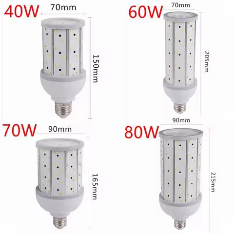 LED Lamp Corn Light 40W 60W 70W 80W LED Bulb Spotlight E26 E27 E39 E40 Courtyard Lamp Cold and Warm 