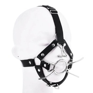 VaHppy Masks Gag Harness Nose Hooks SM BDSM Bondage Cat Whis ชุดกีฬาลำลองแขนยาวคอเหลี่ยมสำหรับผู้ใหญ