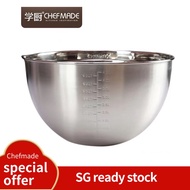 CHEFMADE 18/8 Stainless Steel 24CM Kitchen Household Round Egg Bowl Mixing Basin Cream Pot WK9365