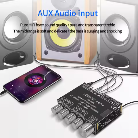 2.1 3 Channel Audio Amplifier Module Bluetooth-compatible 5.1 CS8673E Amplifier Board DIY Home Audio