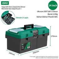 ISKU Tool Box 17inch 19 inch/Tool Bag 14-18 inch Kain Oxford Tebal Kuat 2 Tingkat Tool Kit
