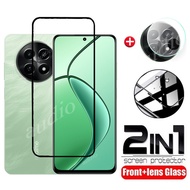 2in1 Tempered Glass Film For Realme 12x 12 12+ x12 5G 4G 2024 Screen Protector Soft HD Camera Lens F