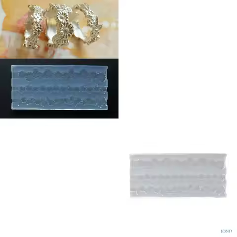 K3ND Versatile Silicone Ring Mold for Personalized Silver Clay Rings Jewelry Making