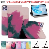 For Realme Pad Tablet P70 High Quality Leather Shockproof Stand Flip Cover Realme P60 11 inch Fashio