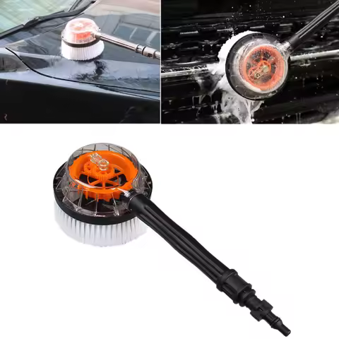 Car High Pressure Rotary Round Brush Water Cleaning Washing Brush Rigid For Karcher K2 K3 K4 K5 K6 K
