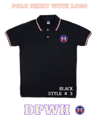 DPWH Polo Shirt with Embroidery Unisex Trendy thick quality