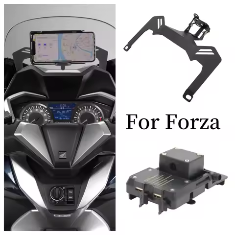 Motorcycle Accessories USB Charging Phone Holder Navigation Bracket For Honda Forza 300 250 125 MF13
