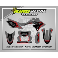 Decal KLX BF DECAL DTRACKER KLX BF KLX OLD KLX S Grey