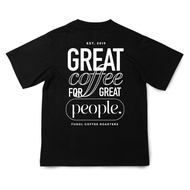 Fugol Coffee Roasters T-shirt - Typography Great Coffee for Great People Special Edition Fugol (Est.