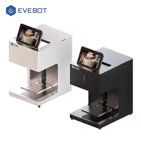EVEBOT Coffee Drink Printer 3D Latte Art Coffee Printer Machine Automatic Edible Cake & Coffee Print