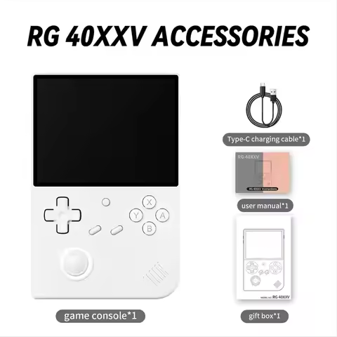 [B63C] RG40XXV Retro Handheld Game Console 128G 8000+ Games 64 Bit Linux 4.0inch IPS Screen WIFI RGB