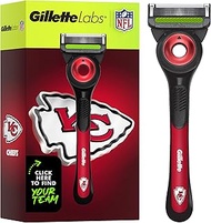 Gillette Labs Special NFL Chiefs Edition Shaving Razor for Men - 1 Handle, 1 Blade Refill, Perfect f