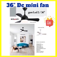 Rebano G20 gust 2 / gust led  36” mini dc ceiling fan baby fan kipas kecil fan