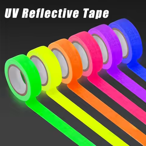 Adhesive Tape Under UV Black Light Fluorescent Neon Gaffer Blacklight Reactive Masking Cloth Party S