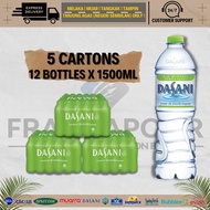 Dasani Mineral Water 5 Carton (60 x 1500ml) with EXPRESS DELIVERY SERVICE to Melaka, Johor &amp; Negeri Sembilan