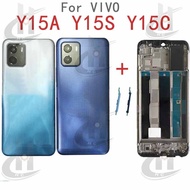 For VIVO Y15A Y15S Y15C Battery Back cover Housing middle frame + Button + LCD Front frame + Lens Fr