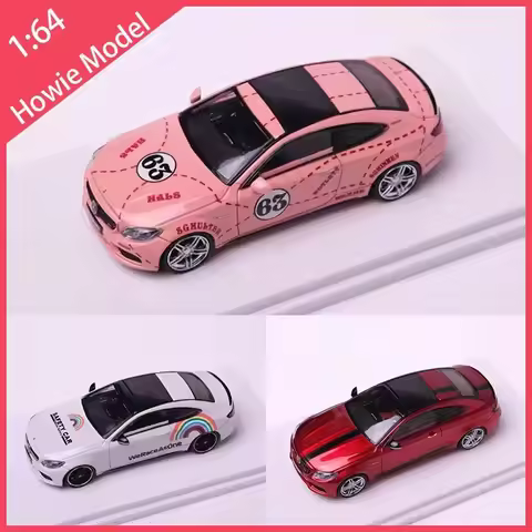 Howie Model HM Diecast Alloy 1:64 Scale C63s W205 Hardtop Edition Car Model Classics Adult Souvenir 