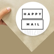 sticker packaging. happy mail sticker.product sticker.Sticker poslaju flyers.courier bag sticker