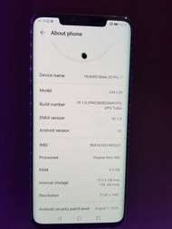Huawei mate.20 pro 128gb 6gb ram condition used LCD dot