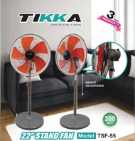 TIKKA STAND FAN 22" HEAVY DUTY (WARRANTY MOTOR 3 YEARS) TSF-55