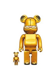 預訂 Pre Order - Bearbrick BE@RBRICK GARFIELD GOLD CHROME Ver. 100％ & 400％