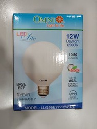 [全新未用過][香港牌子]omni E27 大螺頭 LED 大燈膽 12W 1050lm 6500k 冷白光 270度