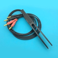 4mm Banana Plug Clips Shielded Cable Low Resistance Lcr Clip Probe Leads Test Meter Terminal Kelvin Positive Negative Tweezers