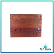 9 Inch x 12 Inch Meter Board Wood / Papan Meter Kayu with Hole