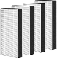 4 Pack F1 Filt-er Replacement Compatible with 3M Filtrete Room C01 T02 Air Puri-fier Models, F1 True