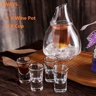 Baijiu Chinese Liquor Distilled Spirit Glass Flagon Icetown Wine Pot And Wine Set Liquor Wine Dispenser