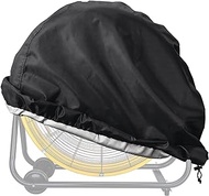 LSongSKY Industrial Fan Cover,Waterproof&amp;Dustproof Cover Suitable for 24" High Velocity Movement Heavy Duty Drum Fan, Heavy Duty Outdoor Floor Fan Cover,Fits up to 29.9 x 8.6 x 29.9 inches,Black