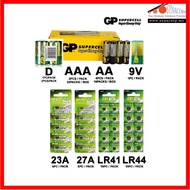 GP SONY BATTERIES 9V AA AAA 23A 27A CR2032 LR41 LR44 BATTERY