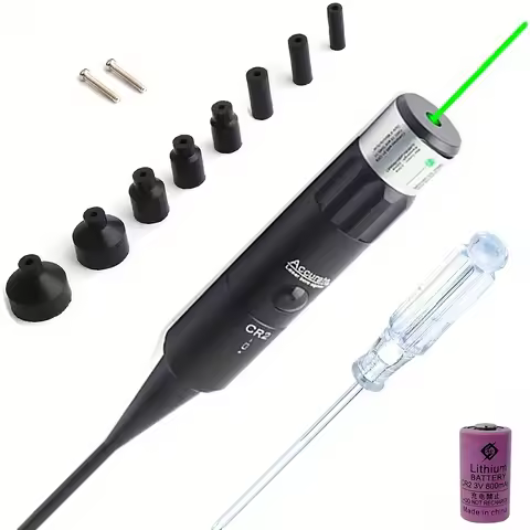 Green Laser BoreSighter Bore Sight kit for .177 to .50 Caliber Rifles & Handguns