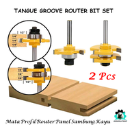 Mata Profil Router Trimmer Panel Sambung Kayu Panel Joint shanks 6mm Pintu Jendela