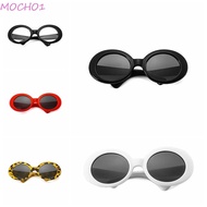 MOCHO1 Pet Sunglasses, Toys Decoration Dress Up Doll Glasses, Kids Toy Round Frame Mini Plastic Doll