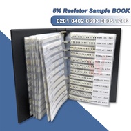 4250PCS 8500PCS 8850PCS 0201 0402 0603 0805 1206 Resistor Sample Book 5% SMD Assorted Kit 10K 100K 1