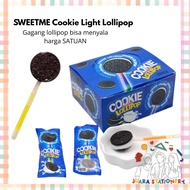 SWEET ME Cookie Light Lollipop SINGLE Lollipop Candy/ with Light-Up Handle Lollipop Candy